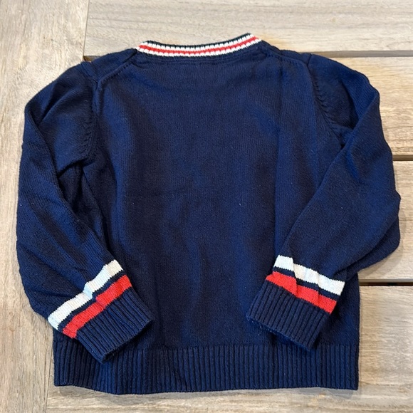 Janie and Jack Knit Crewneck Bulldog Sweater, 3T - Picture 6 of 6